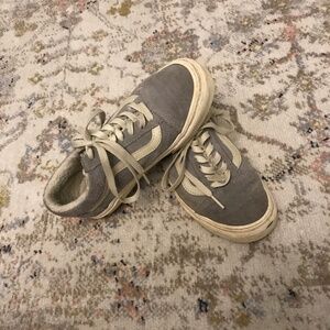 Vans gray and white sneakers